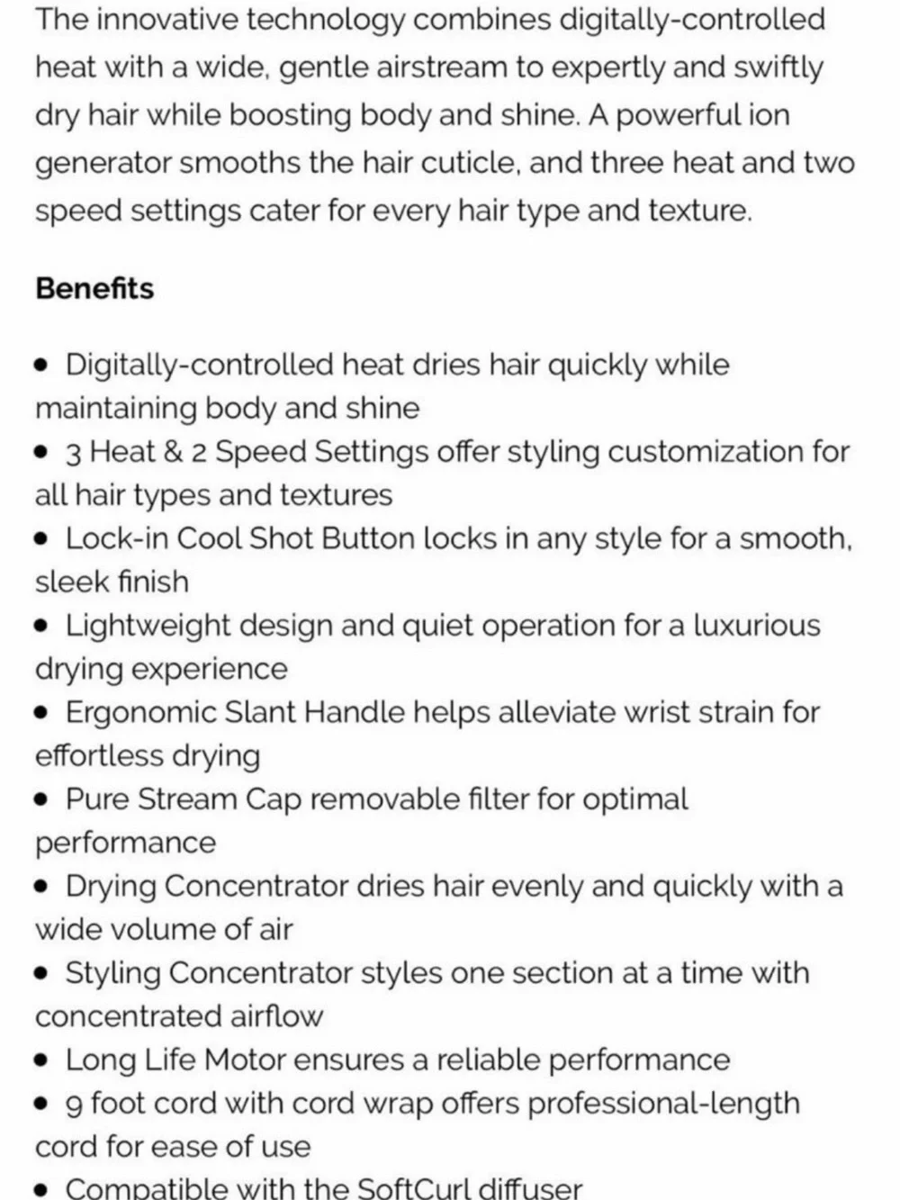 T3 Cura Professional Digital Ionic Hair Dryer